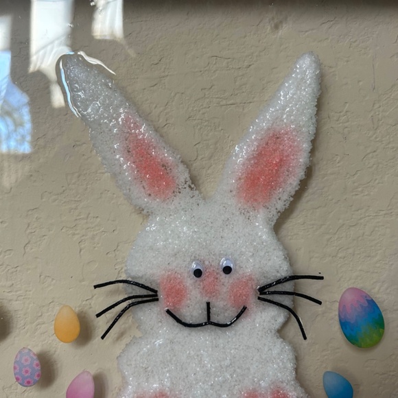 Easter Bunny Crushed Glass Resin Art Frame. NWOT - Picture 6 of 9